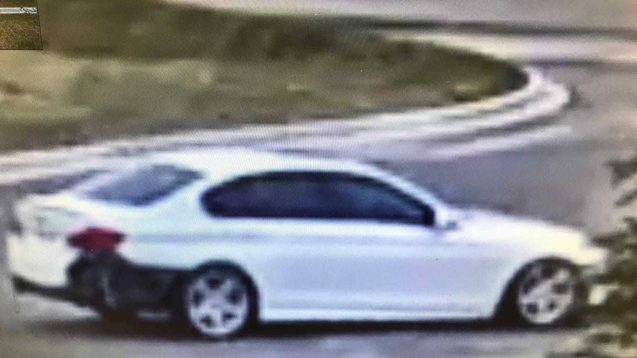 White car, surveillance photo