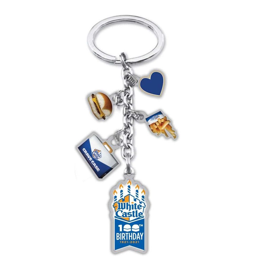 White Castle 100th birthday keychain