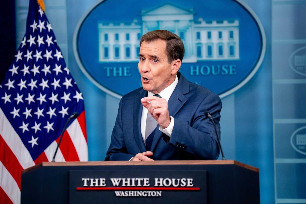 White House National Security Communications Adviser John Kirby speaks during a news conference in the Brady Press Briefing Room at the White House on December 12, 2024 in Washington, DC