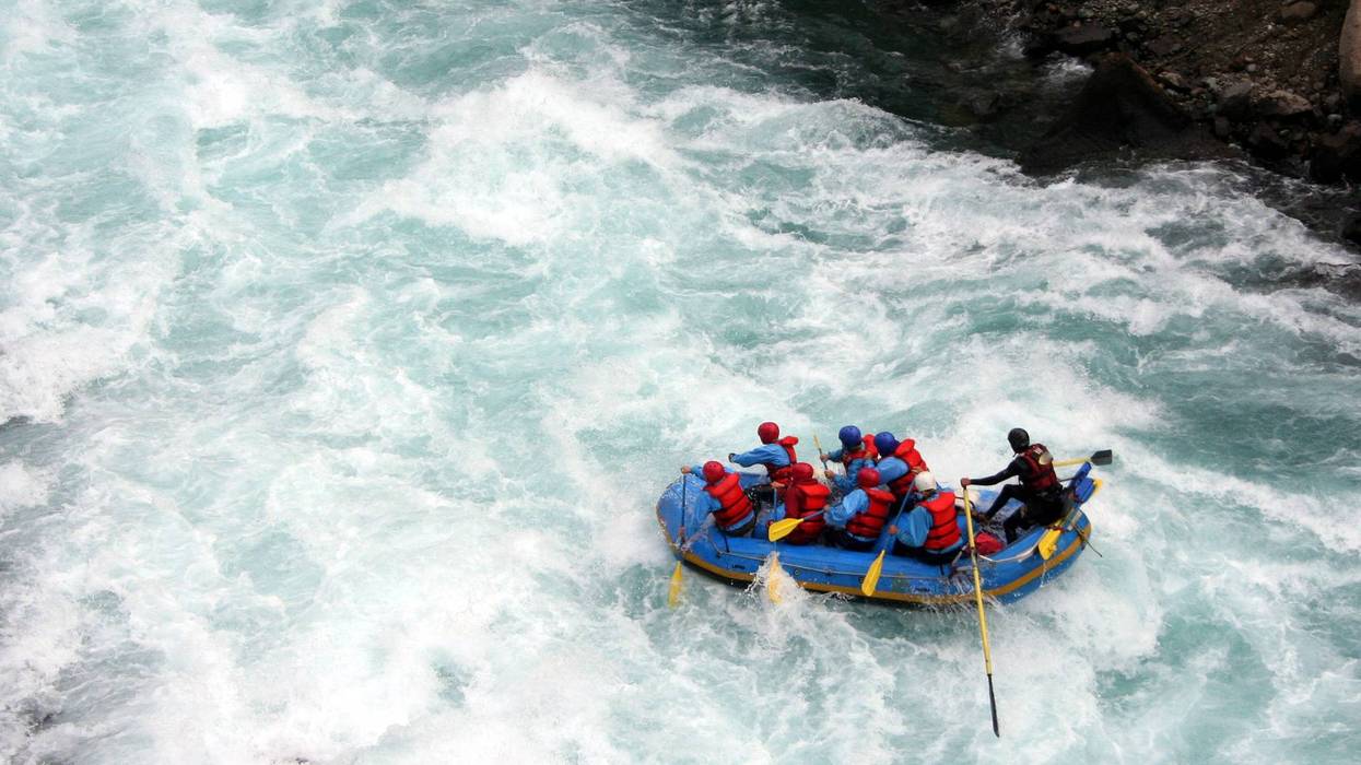 Whitewater rafting