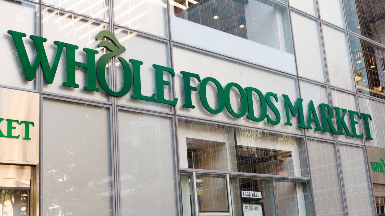 Whole Foods Market sign outside store