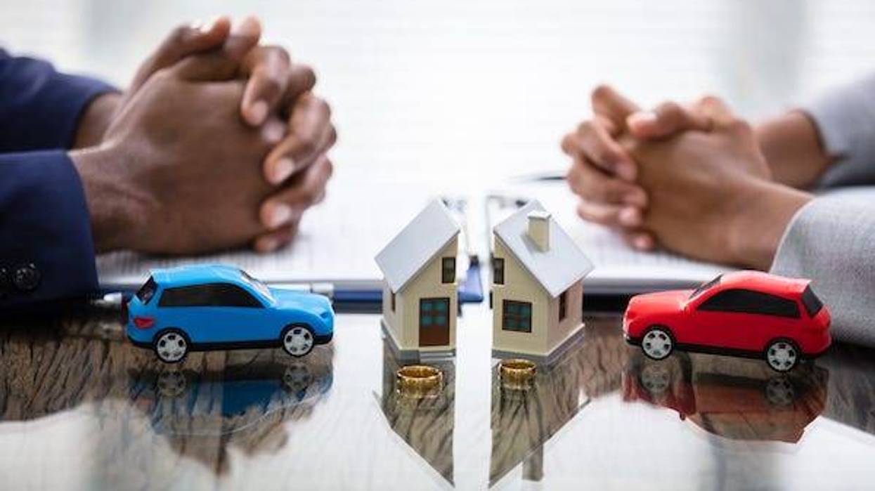 Wife And Husband Splitting House And Car During Divorce Process