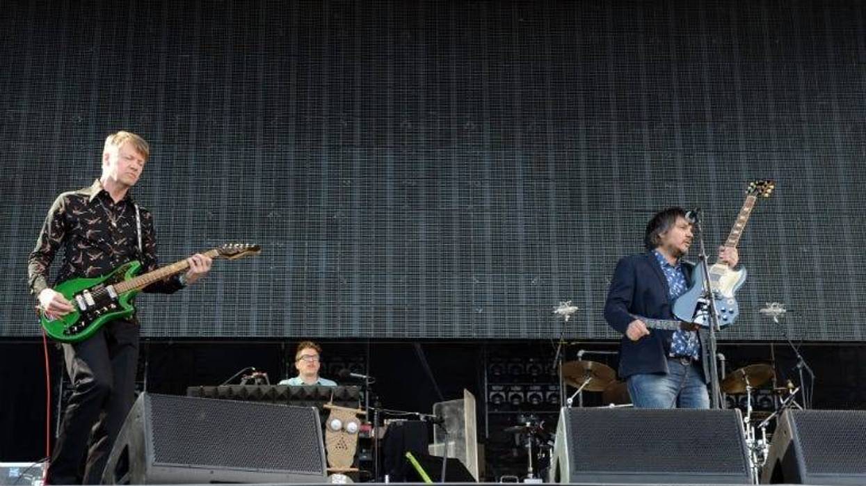 Wilco performs onstage during day 2 of the 2013 Bonnaroo Music & Arts Festival