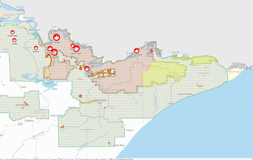 Wildfires in Northern Minnesota have now burned more than 64,000 acres but progress has been made