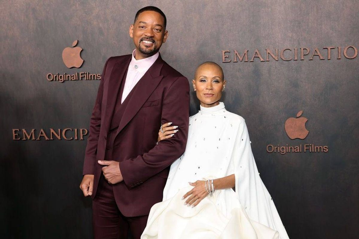 Will Smith and Jada Pinkett Smith attend Apple Original Films' "Emancipation" Los Angeles premiere at Regency Village Theatre on November 30, 2022 in Los Angeles, California.