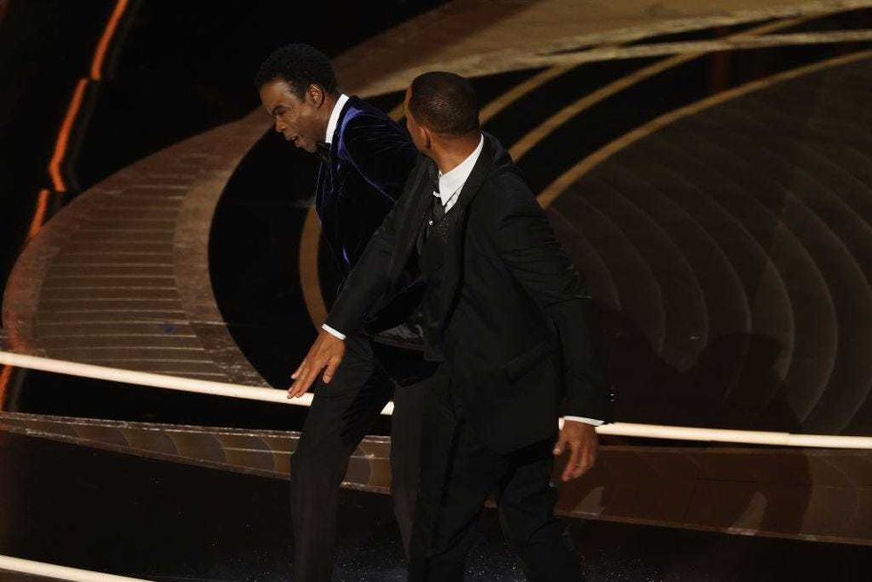 Will Smith slaps Chris Rock