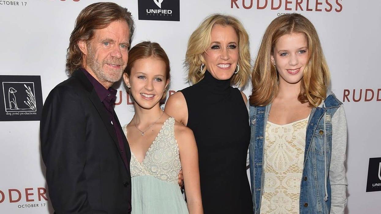 William H. Macy, Grace Macy, Felicity Huffman, Grace Macy and Sophia Macy attend film screening