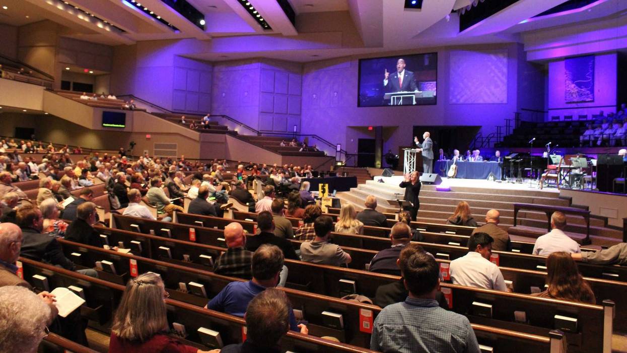 Willie McLaurin preaches at Brentwood Baptist Church on November 16, 2021 for a Tennessee Baptist Convention gathering.