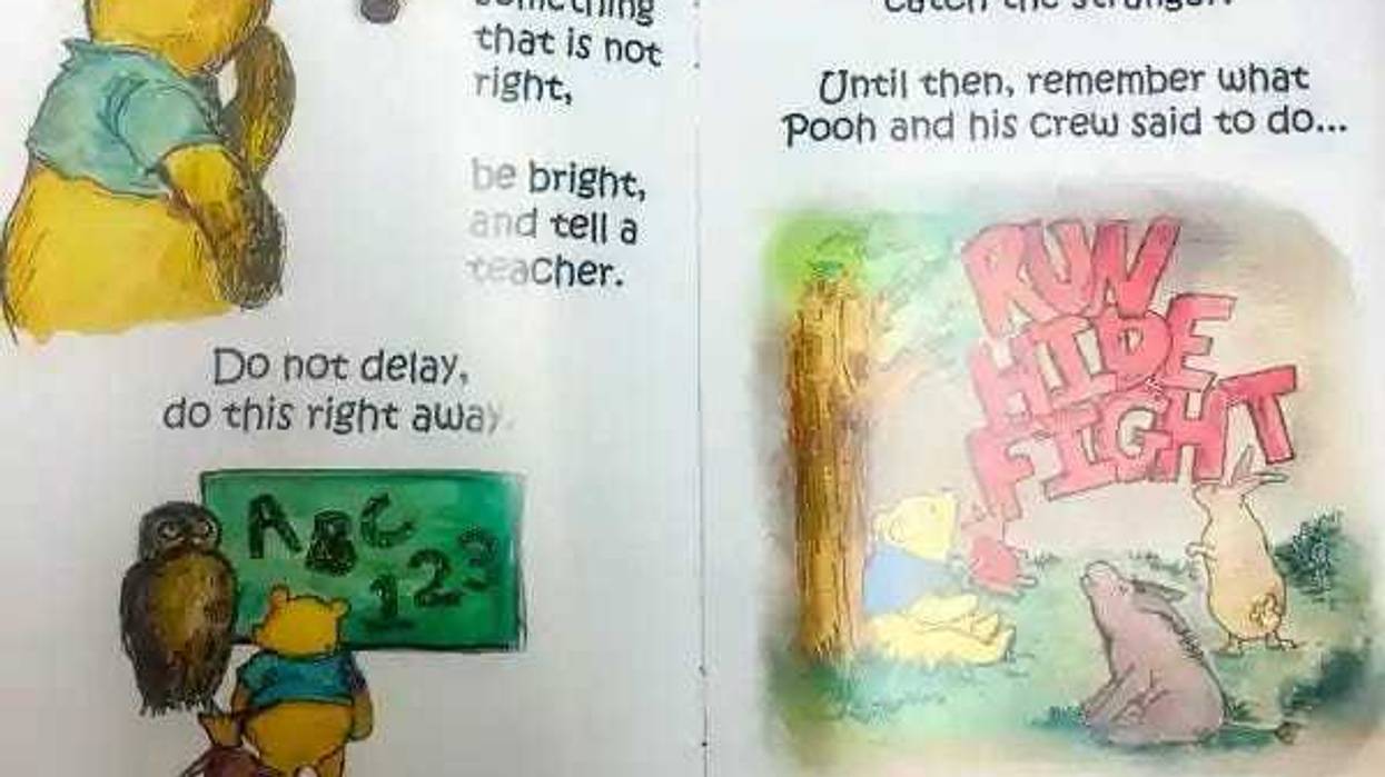 Winnie the Pooh school shooting book