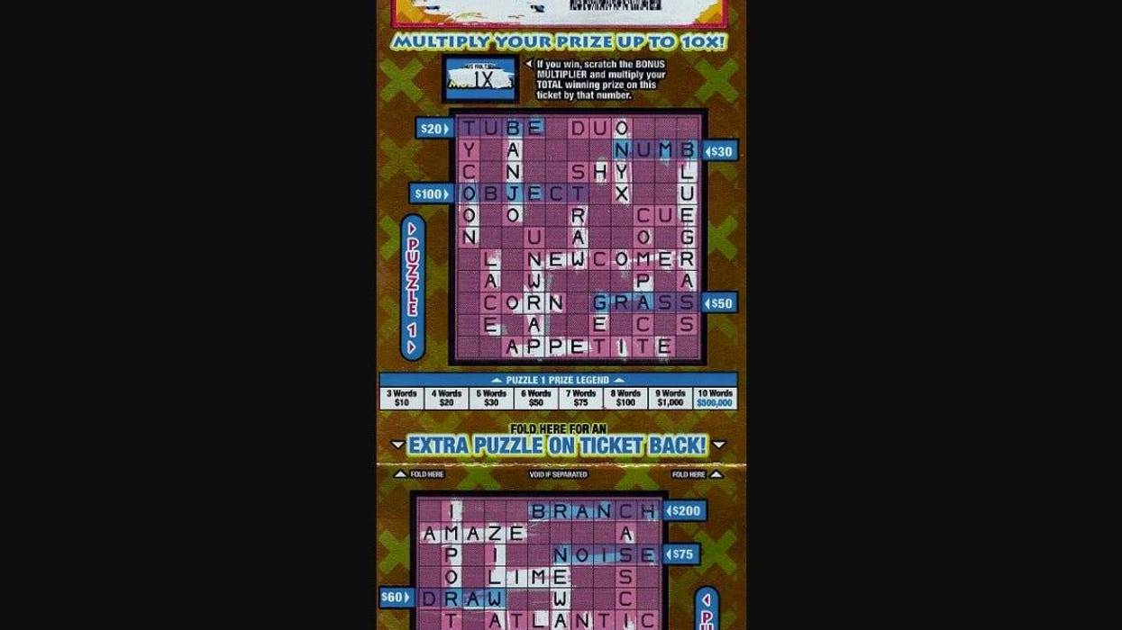 Winning lottery ticket