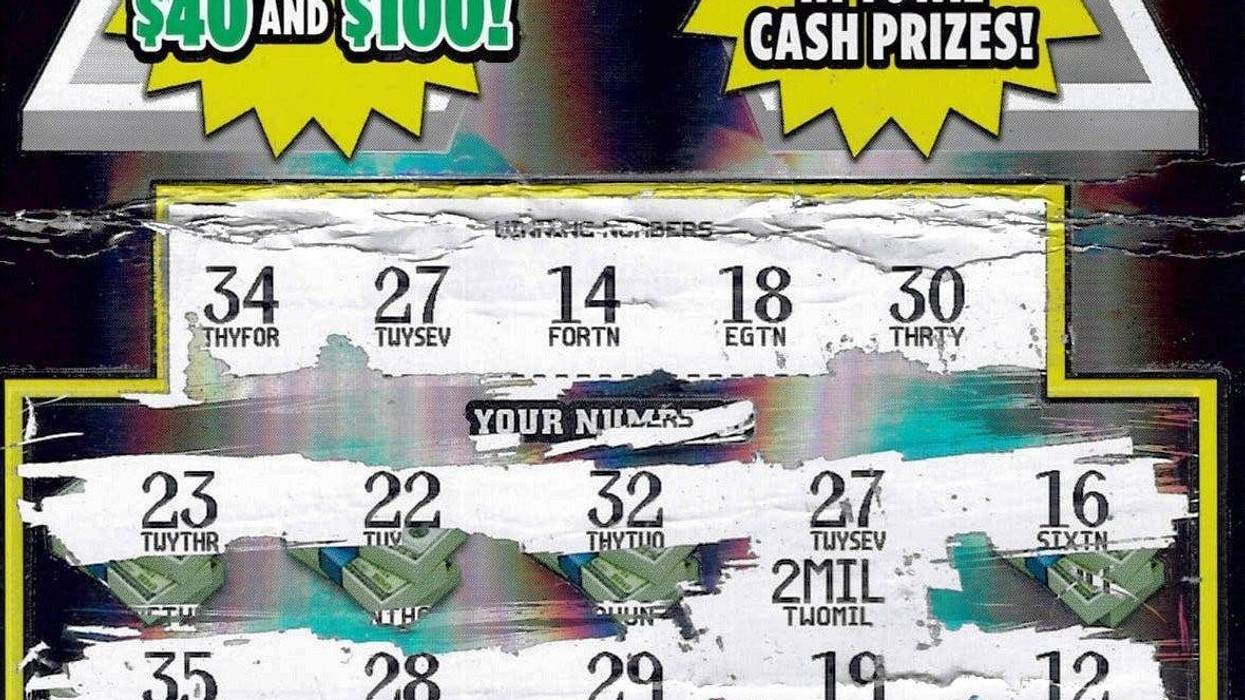 winning lottery ticket