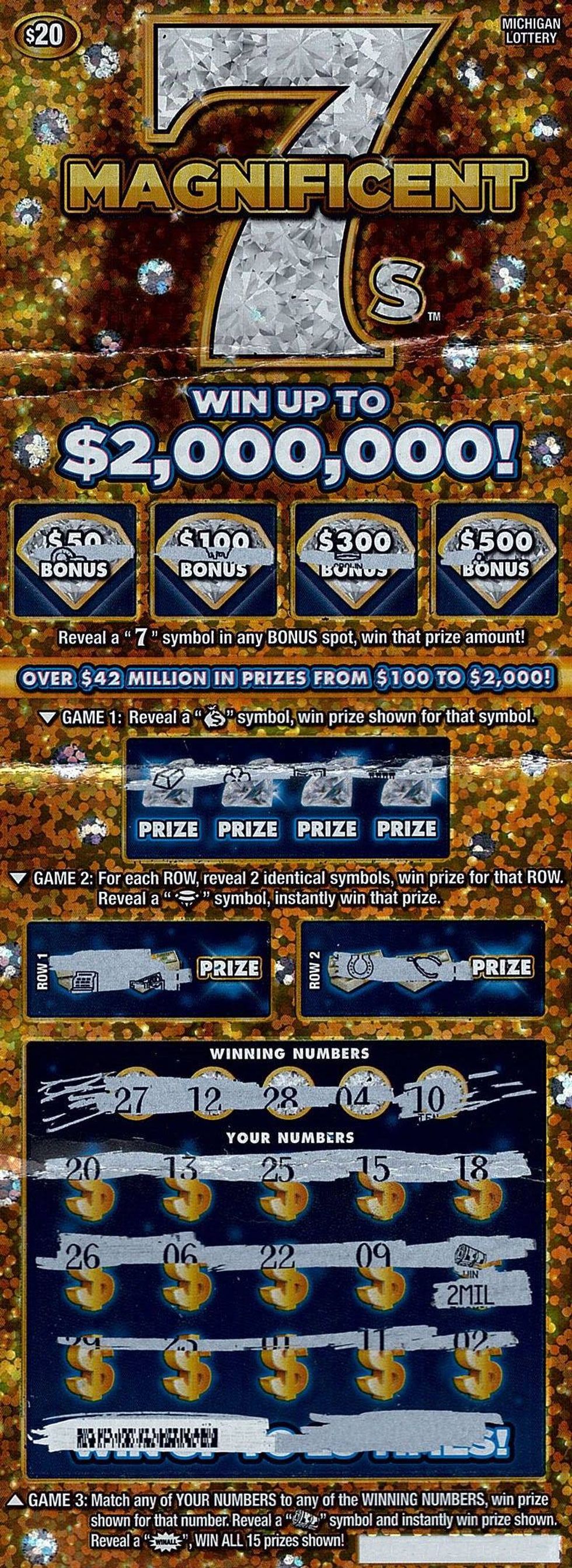 winning lottery ticket