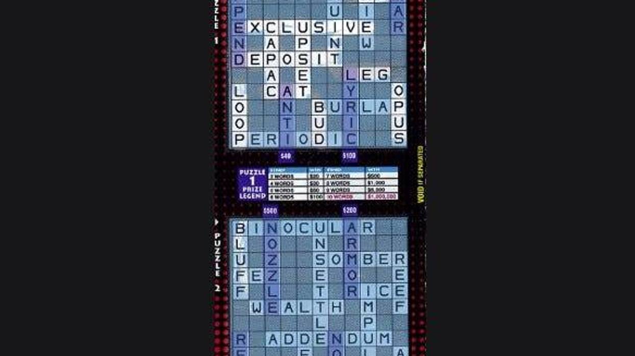 Winning scratch-off ticket