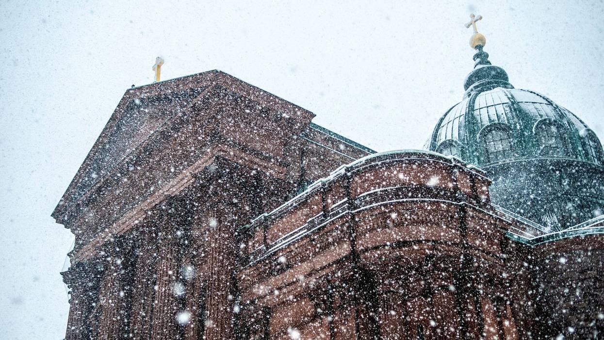 Winter in Philadelphia - stock photo