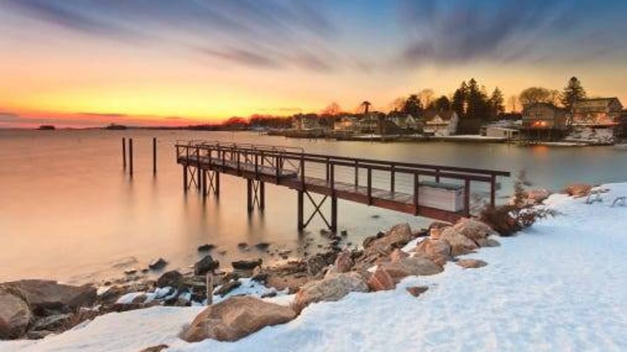 winter in Stony Creek, Branford Connecticut
