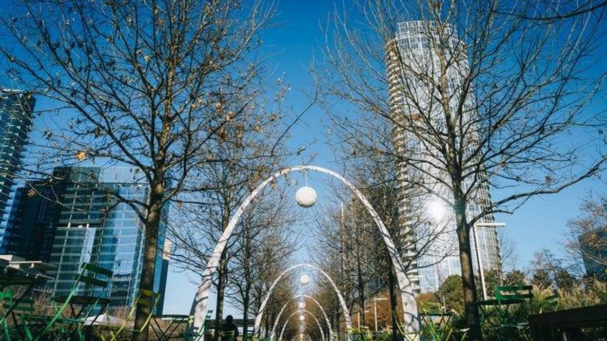 Winter season at Downtown Dallas
