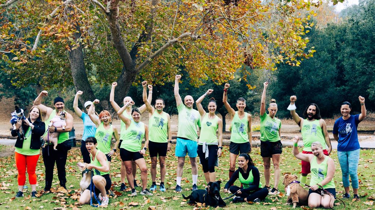 With a running squad of more than a hundred people, the non-profit Angel City Pitbulls is hoping to hit a fundraising milestone with the Los Angeles Marathon this weekend!