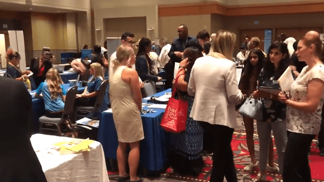 With the closure of Hahnemann University Hospital just days away, the City of Philadelphia hosted a job and resource fair Thursday at the Pennsylvania Convention Center for Hahnemann employees, and employers came from all across the region.