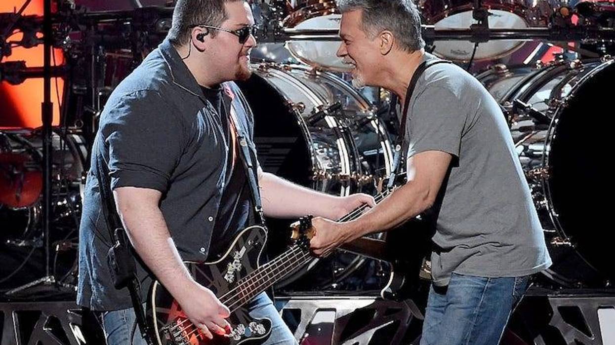 Wolfgang and Eddie Van Halen