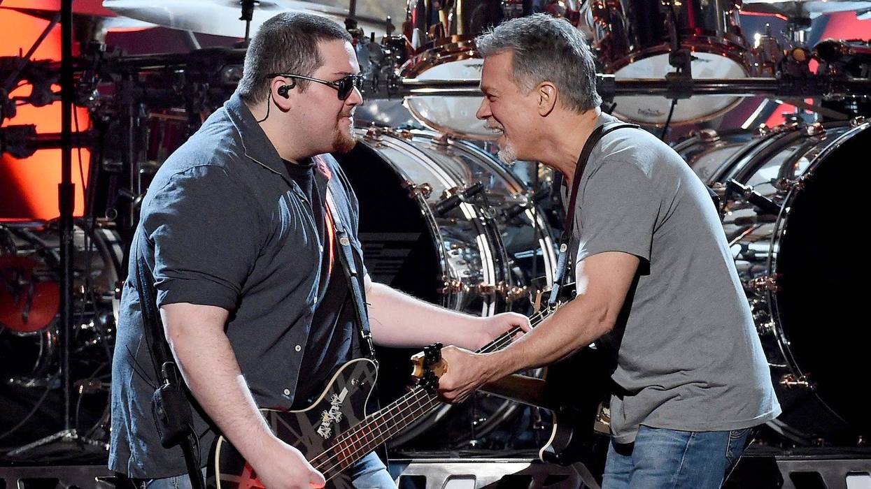 Wolfgang and Eddie Van Halen