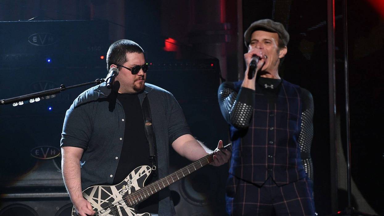 Wolfgang Van Halen and David Lee Roth