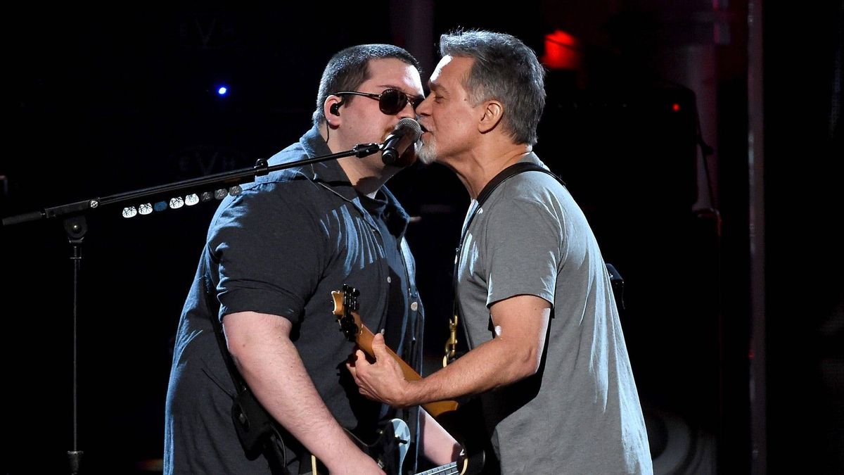 Wolfgang Van Halen and Eddie Van Halen