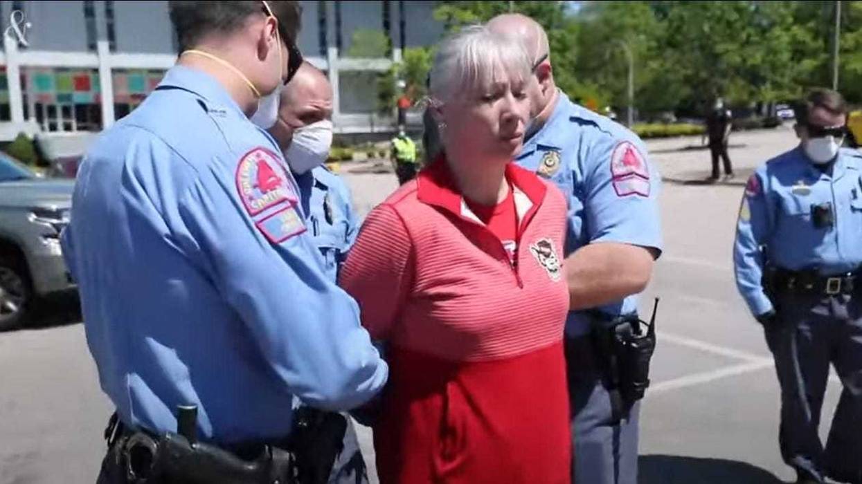 Woman arrested during NC rally