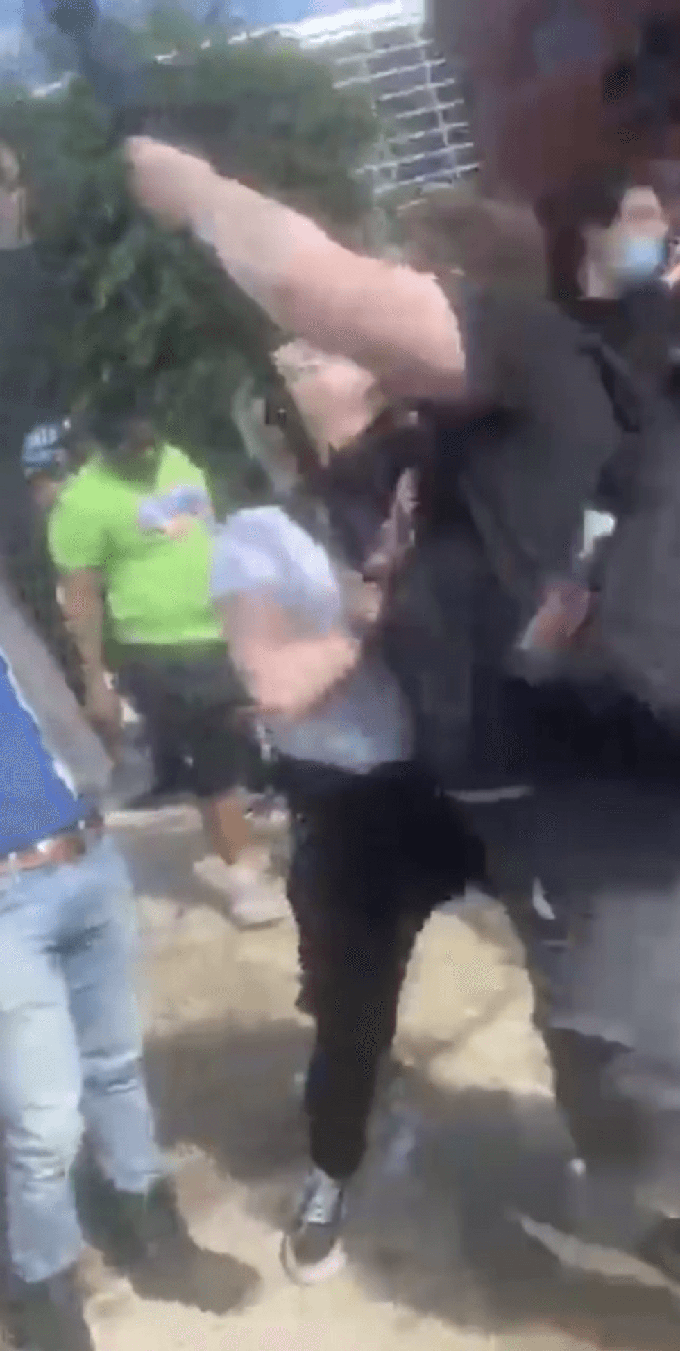 Woman at May 30 protest in Pittsburgh