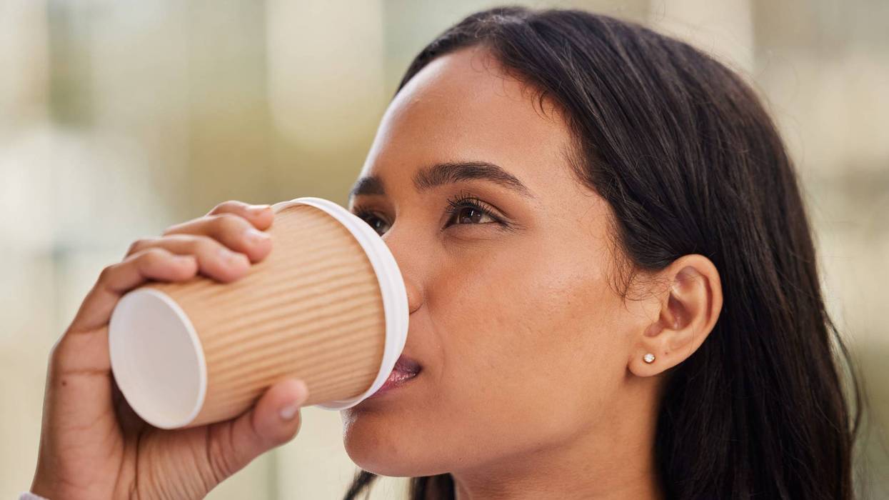 Woman Drinking Coffee