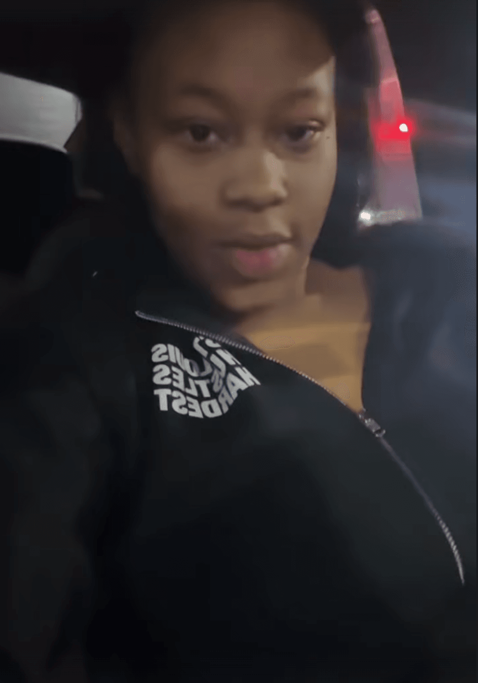 Woman in black