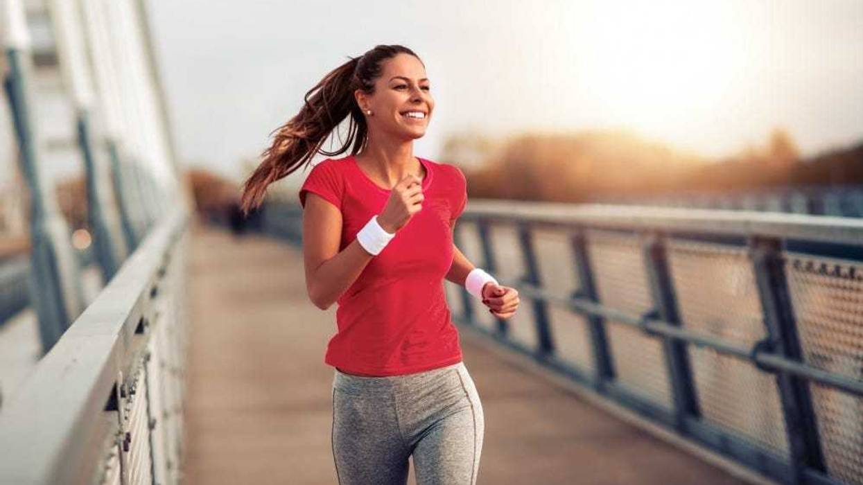 woman jogging