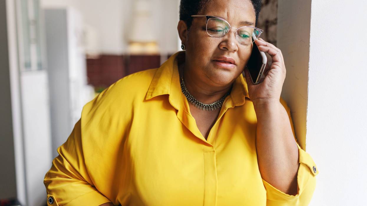 Woman on the phone