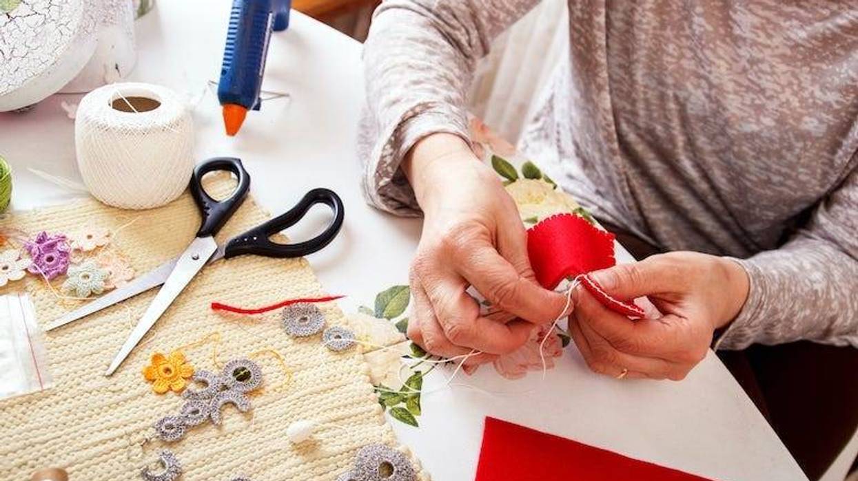 Woman, Sewing, Crafting, Jewelry