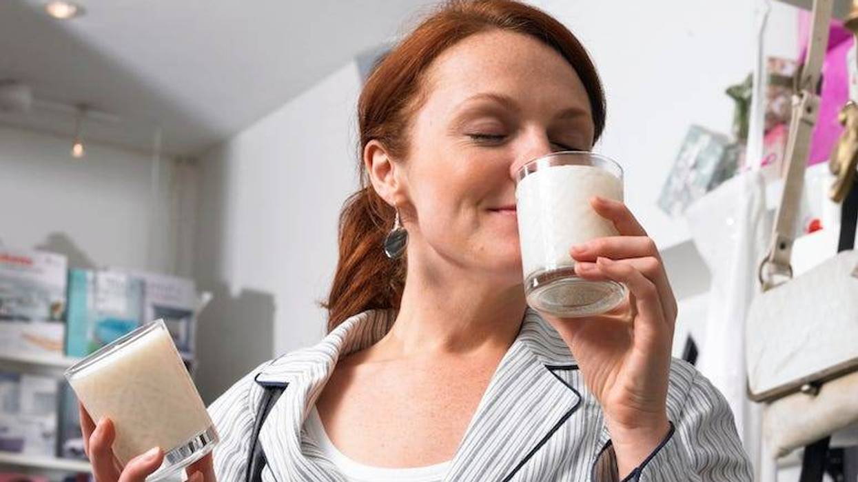 Woman, Smelling Candle