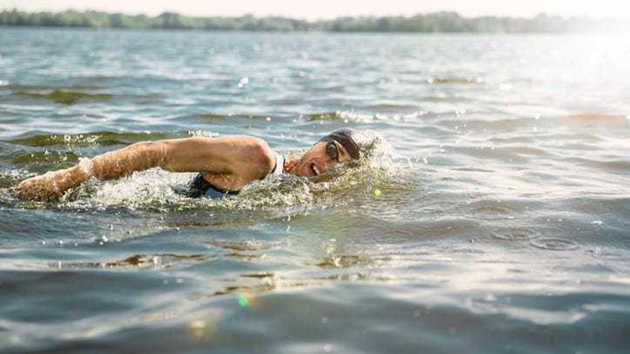 Woman swimming