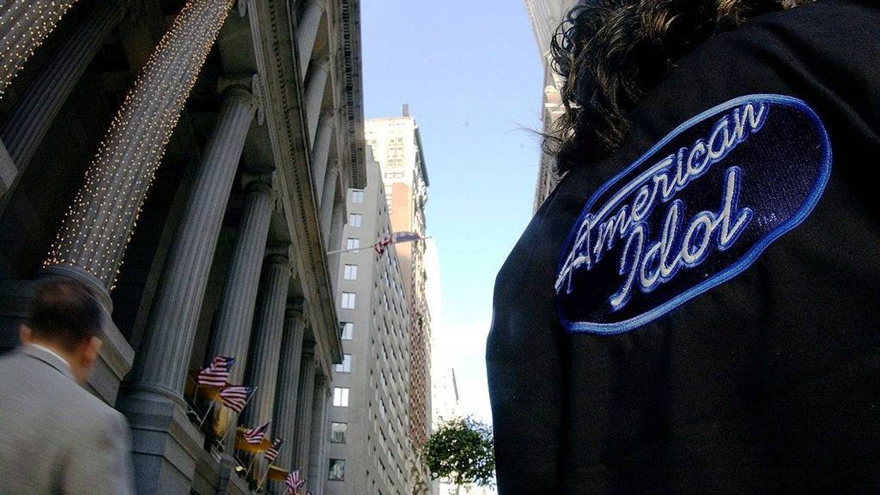 Woman Wearing An 'American Idol' Jacket