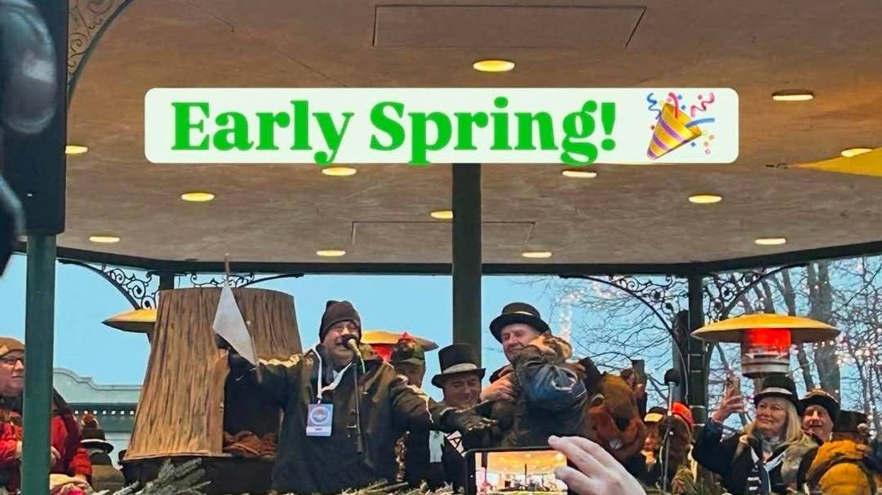 Woodstock Willie and his handlers