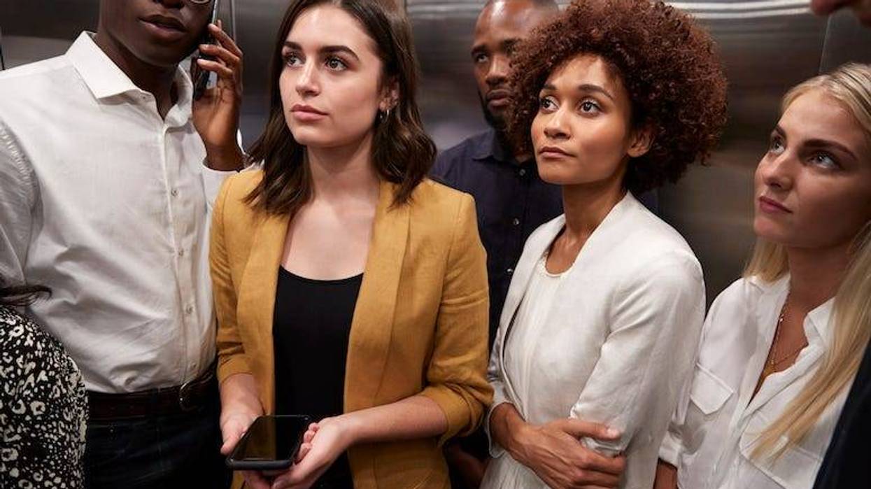 Work Colleagues, Coworkers, Elevator, Awkward, Silence, Staring