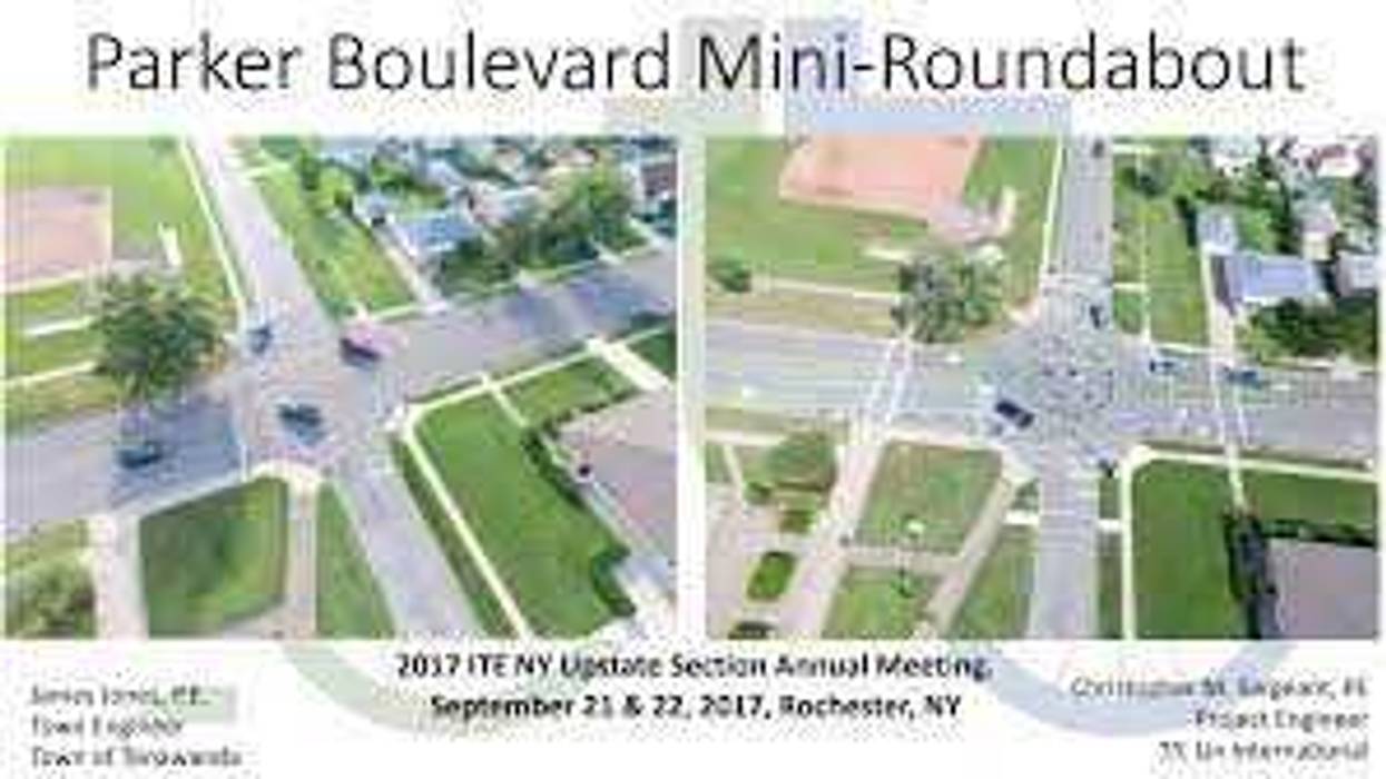 Work has begun on roundabouts along Parker Blvd. in the Town of Tonawanda. Work should be completed by mid-fall says Supervisor Joe Emminger.