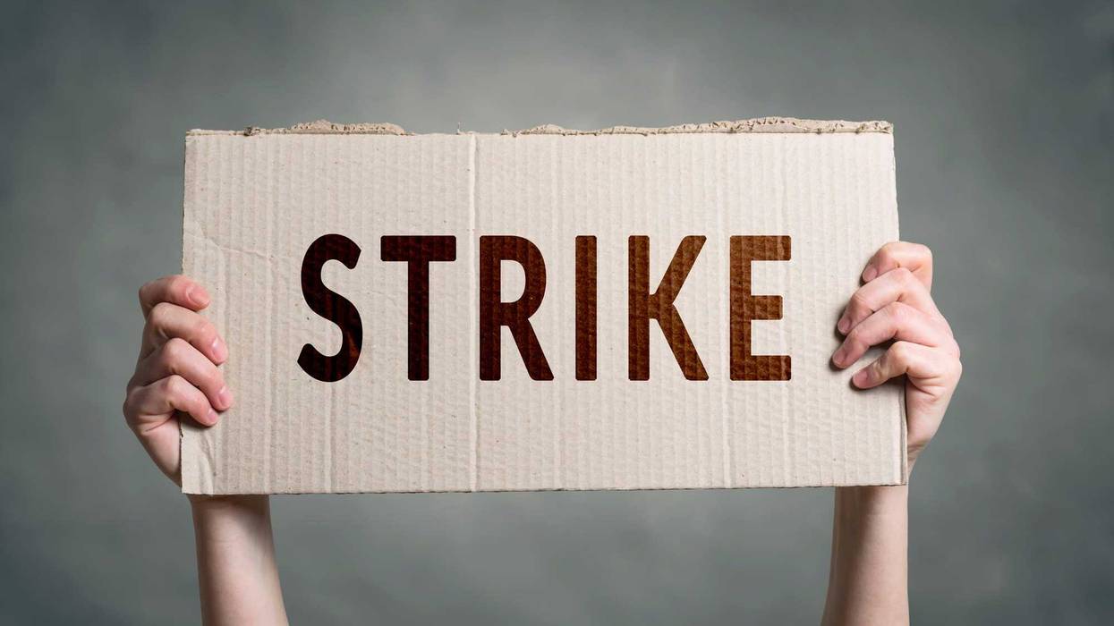 Workers going on Strike