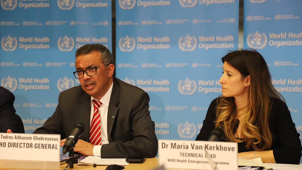 World Health Organization Director-General Tedros Adhanom Ghebreyesus speaks at a press conference in Geneva, Switzerland, on March 11, 2020.