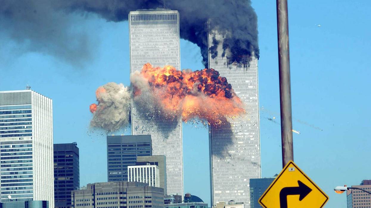 World Trade Center under attack