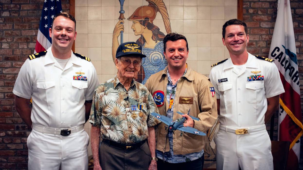 World War II Navy Veteran Receives Distinguished Flying Cross, Air Medal