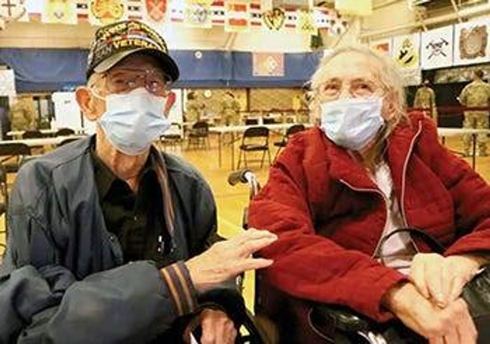 World War II veteran Edwin Beck and his wife Fay.