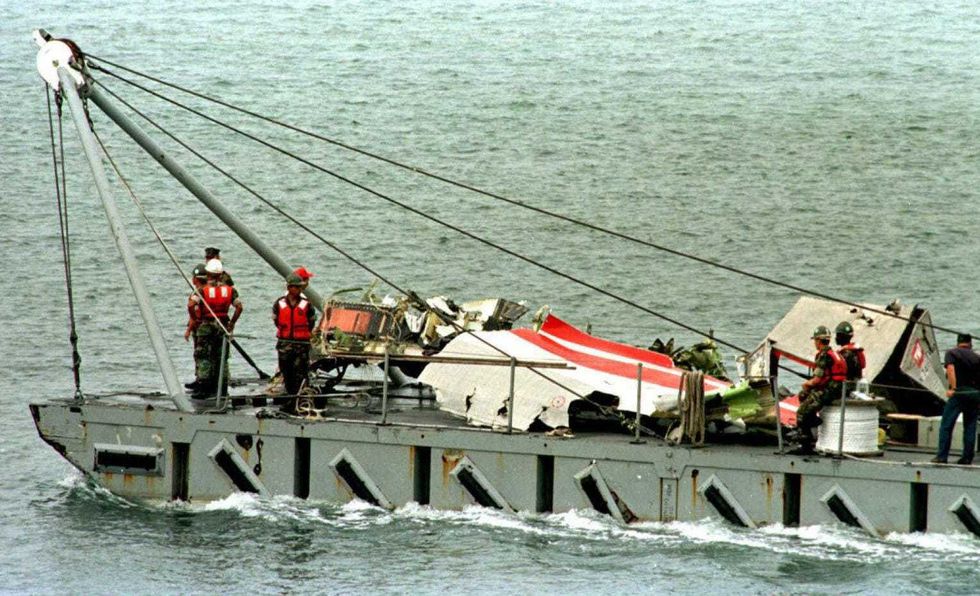 Wreckage from TWA