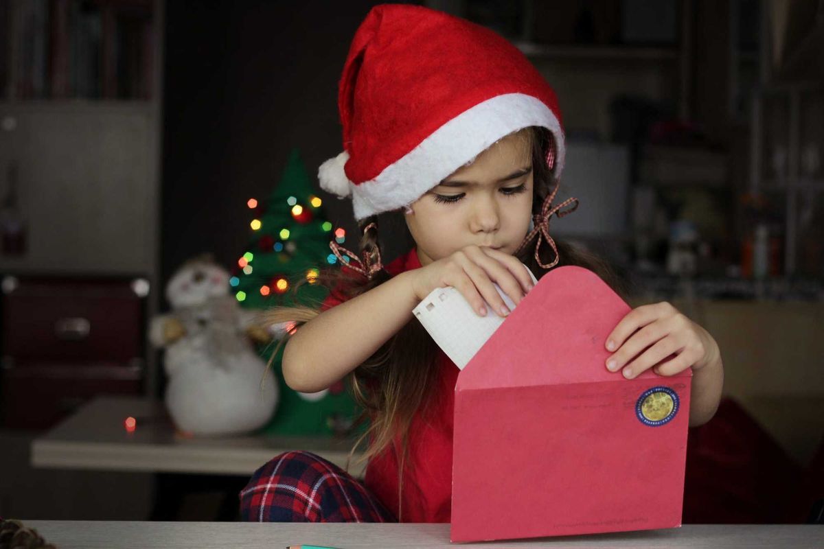 writing a letter to Santa