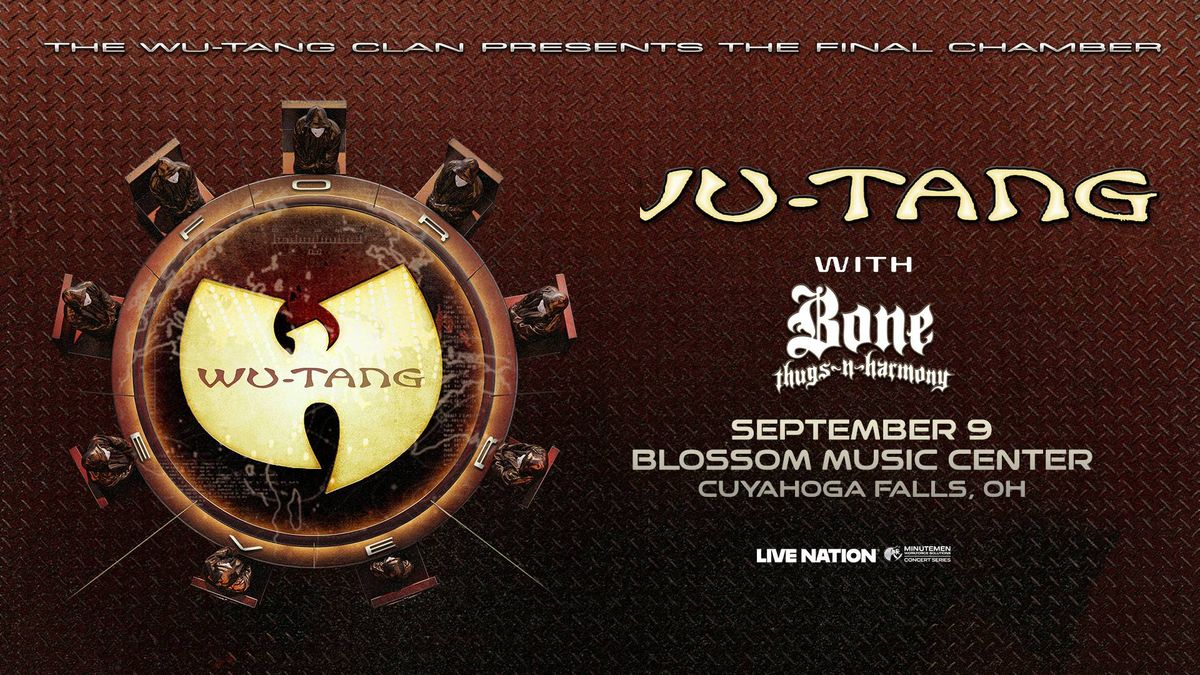 Wu-Tang Clan & Bone Thugs-n-Harmony concert poster, Sep 9, Blossom Music Center, OH.