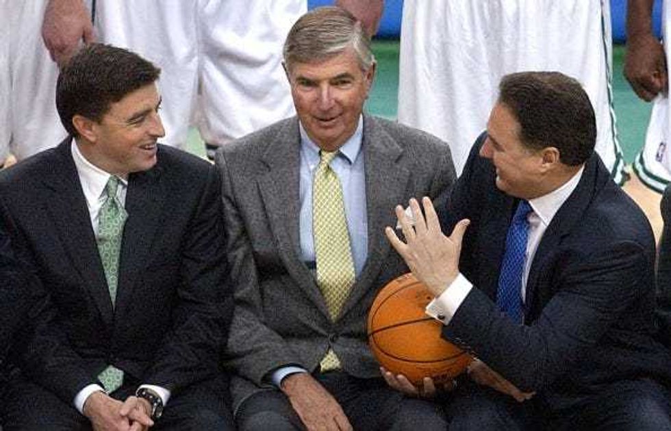 Wyc Grousbeck, Irving Grousbeck, and Stephen Pagliuca