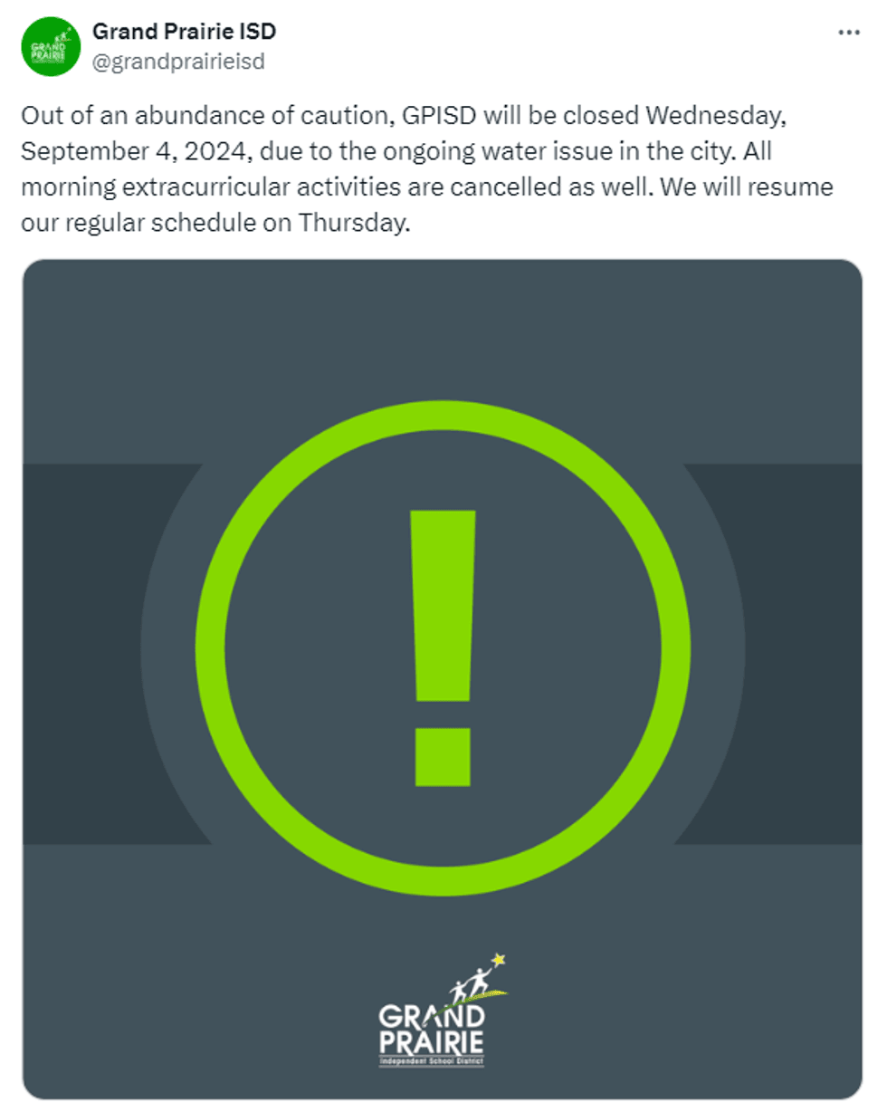 X/Twitter/GrandPrairieSchools