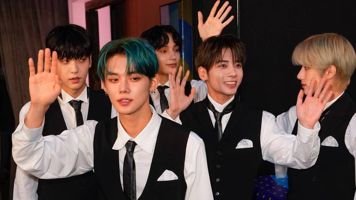 Yeonjun, Soobin, Huening Kai, Taehyun and Beomgyu of Tomorrow X Together